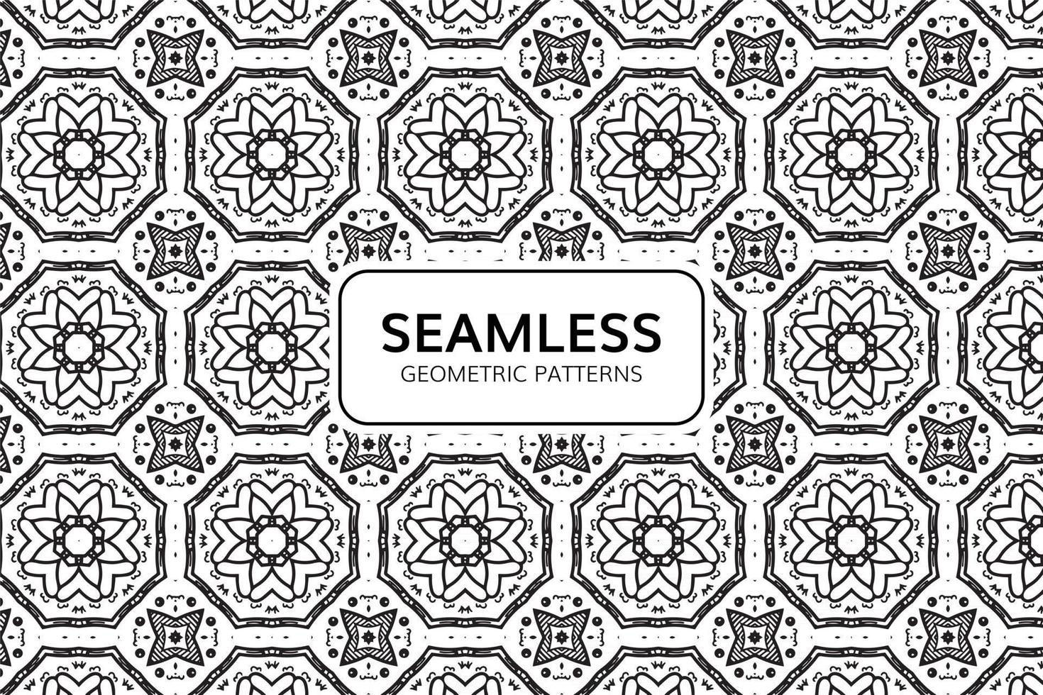 Abstract Geometric Seamless Pattern Background vector