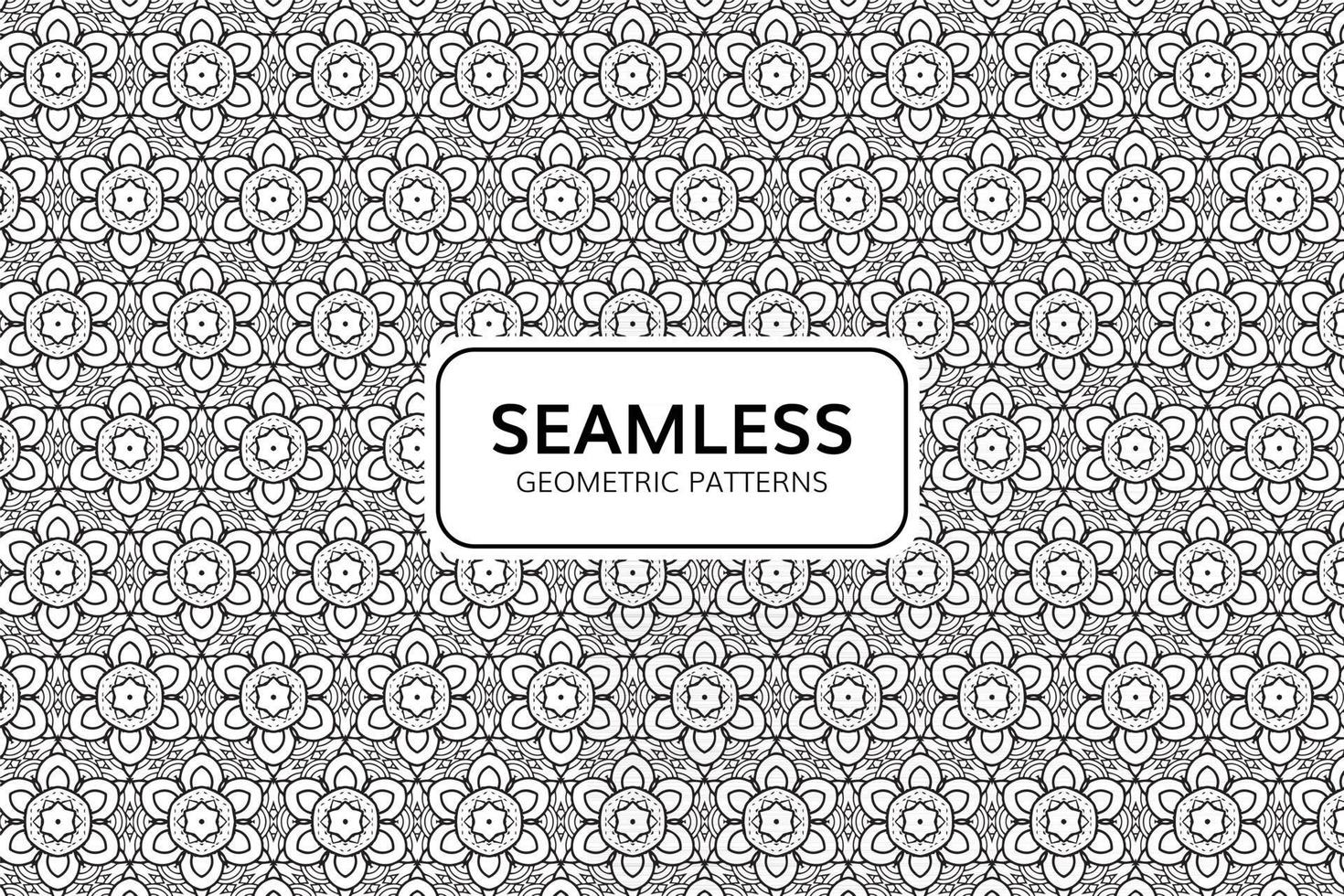 Abstract Geometric Seamless Pattern Background vector