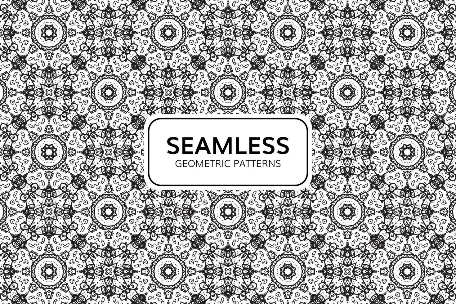 Abstract Geometric Seamless Pattern Background vector