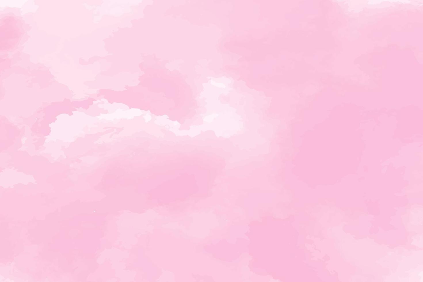 Pink watercolor background in paper art style vector