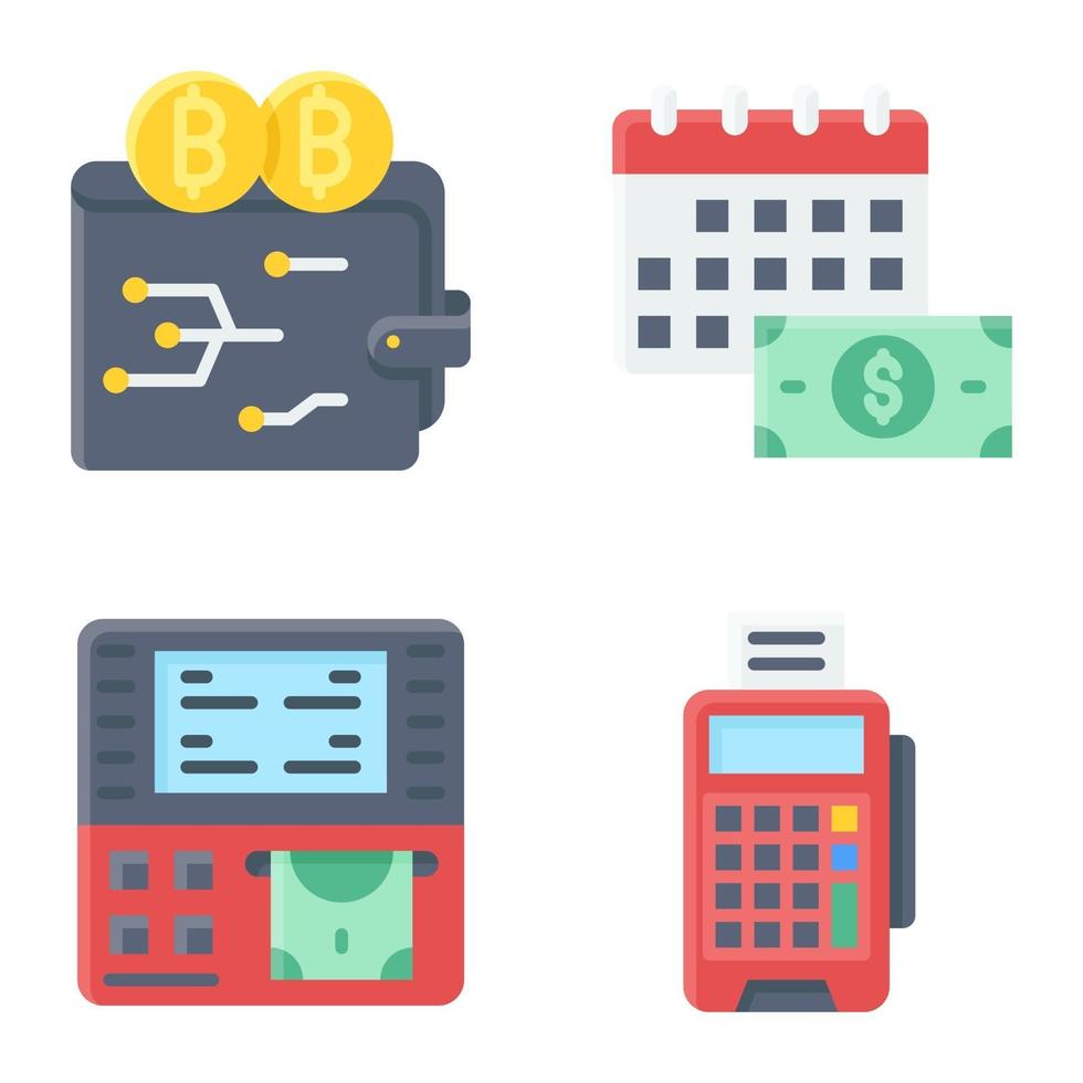 Digital Payment icon set Payment related vector