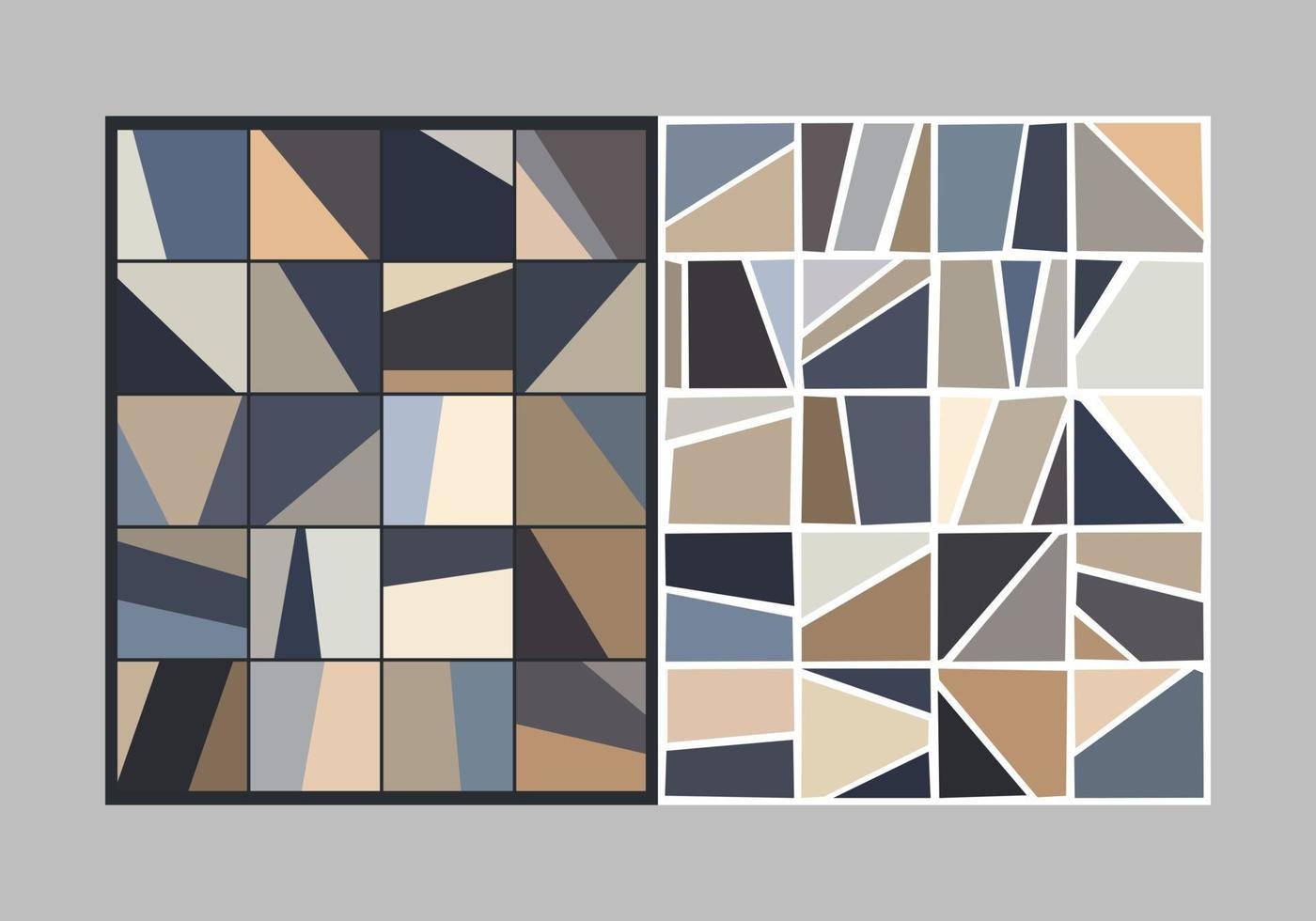 Abstract geometric shapes tile pattern vector