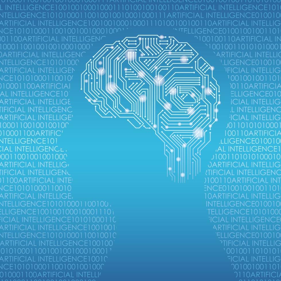 Artificial Intelligence Vector Concept Illustration