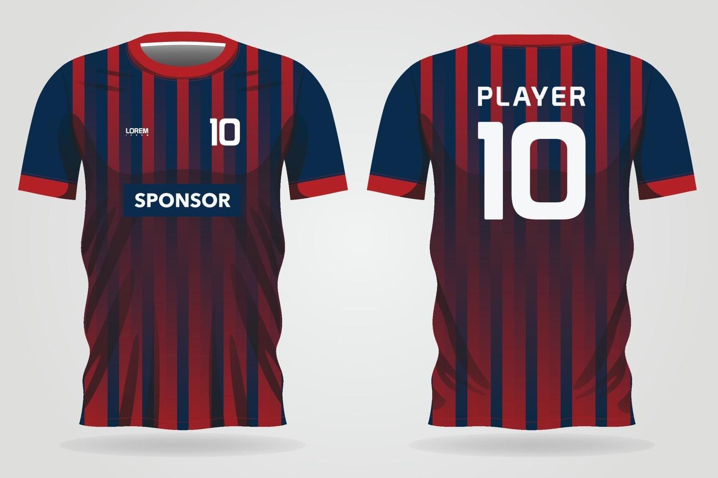 Premium Vector  Sports jersey design template for soccer team