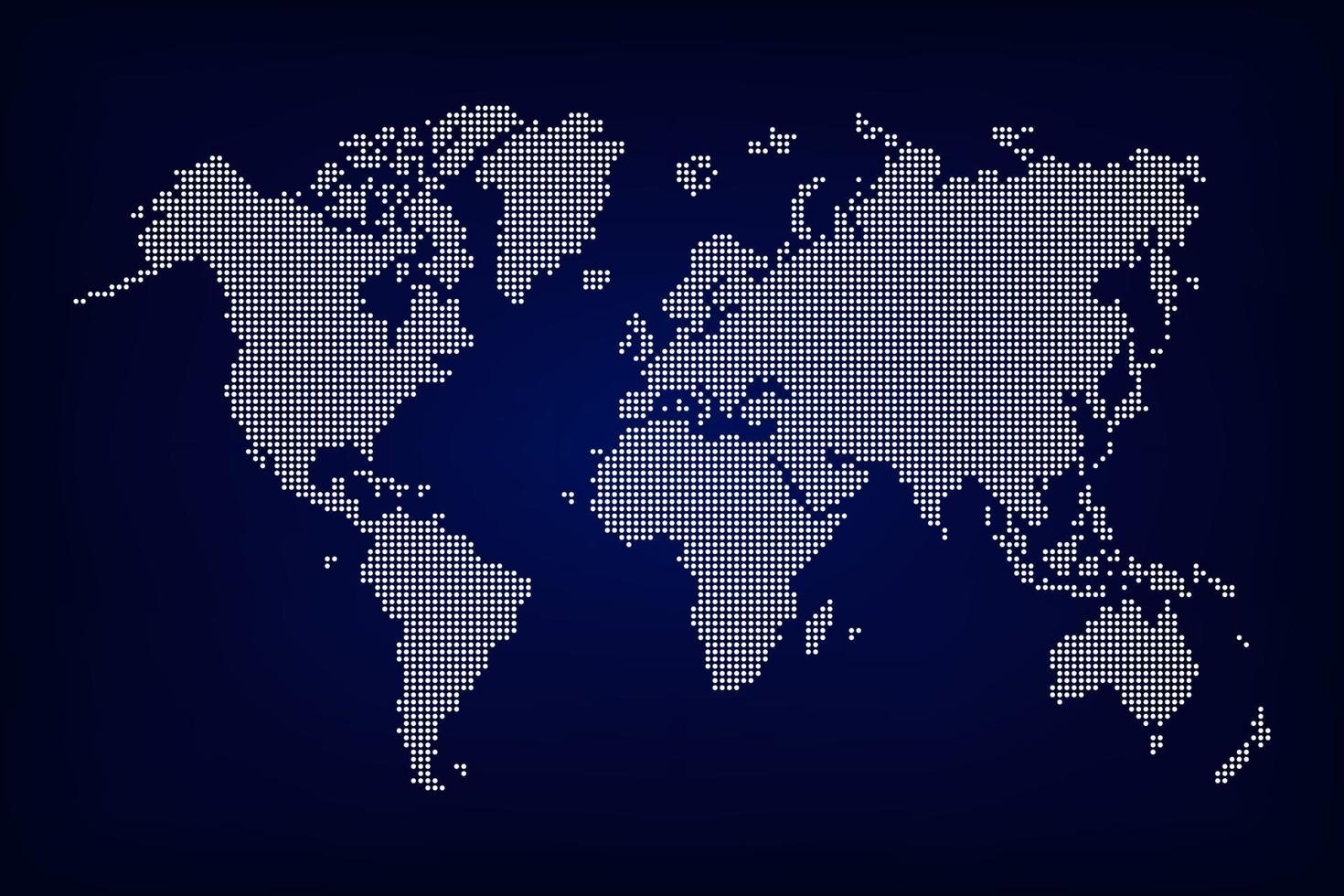 World map  dotted style vector