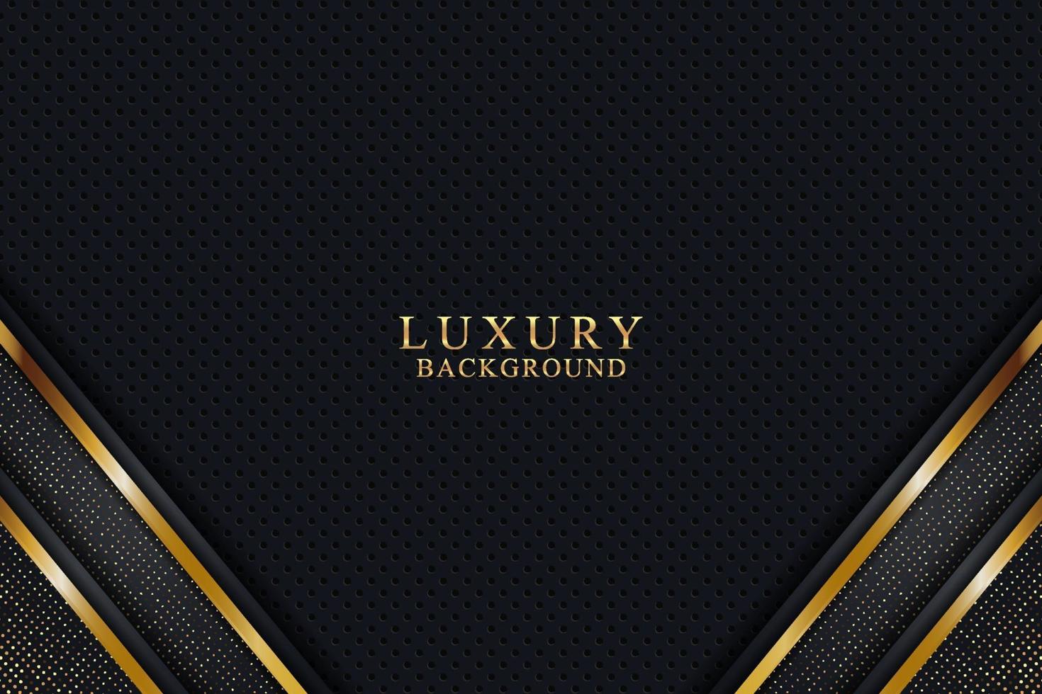 Elegant luxury background concept with black and gold texture vector