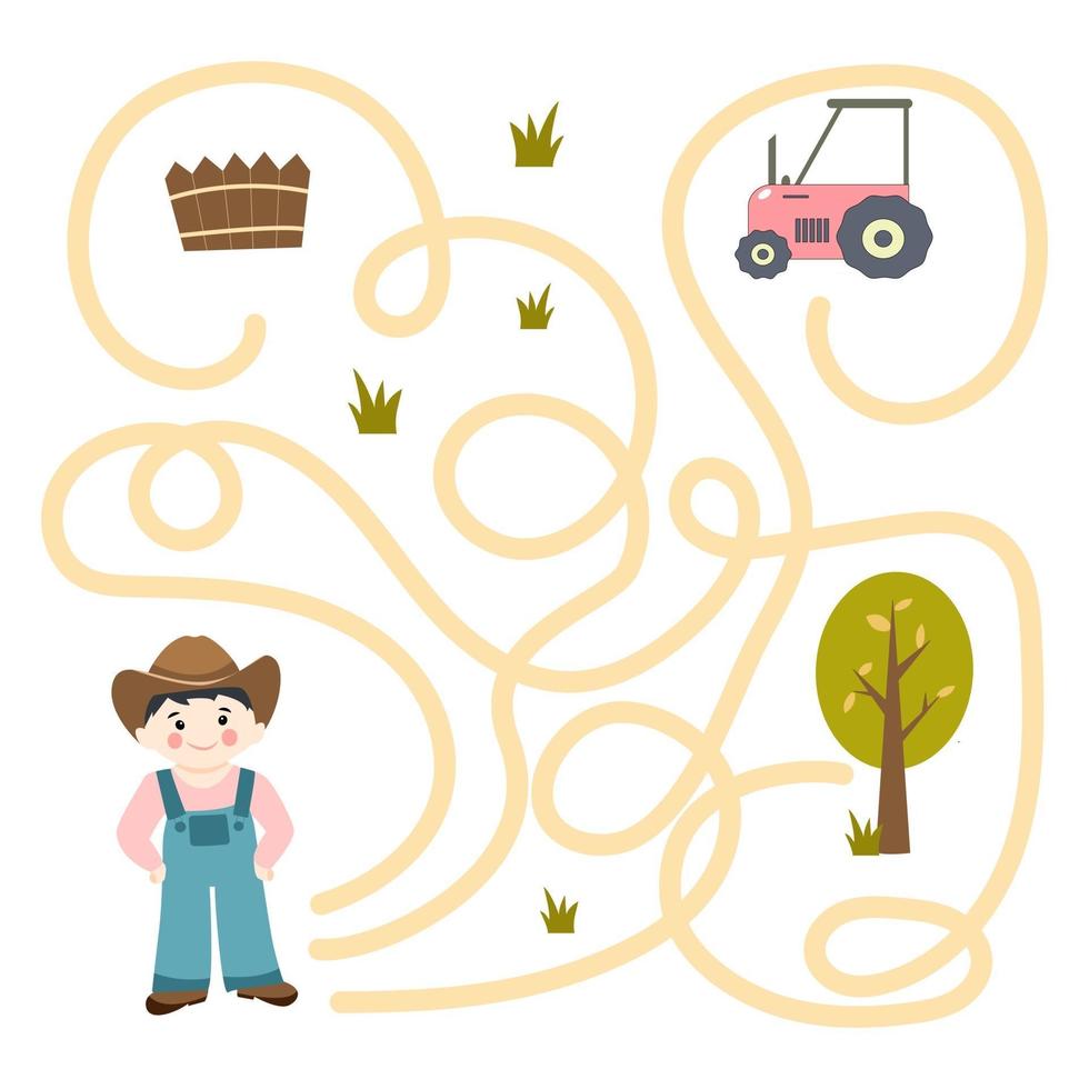 Education game Labyrinth vector