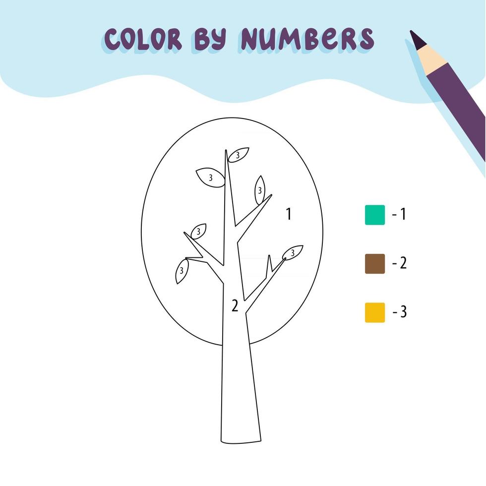 Color by numbers vector