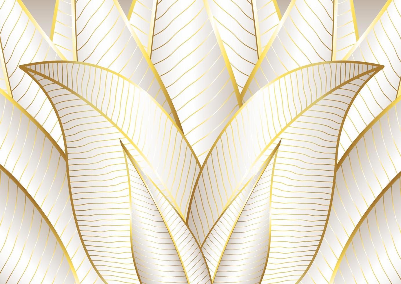 Abstract background with golden linear design vector