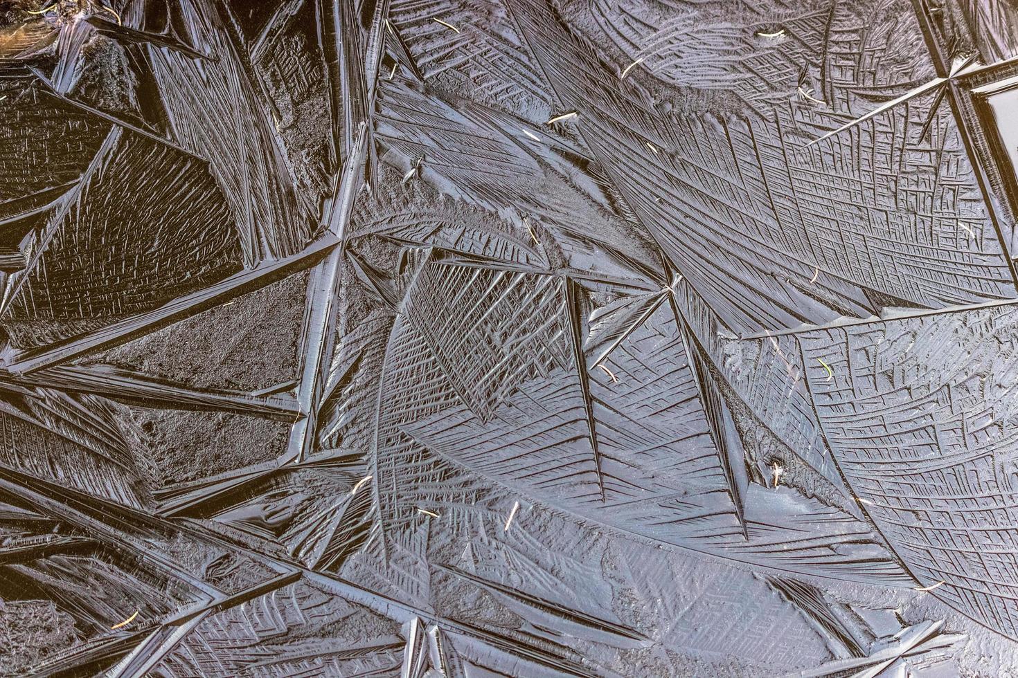 Ice surface with an interesting pattern photo
