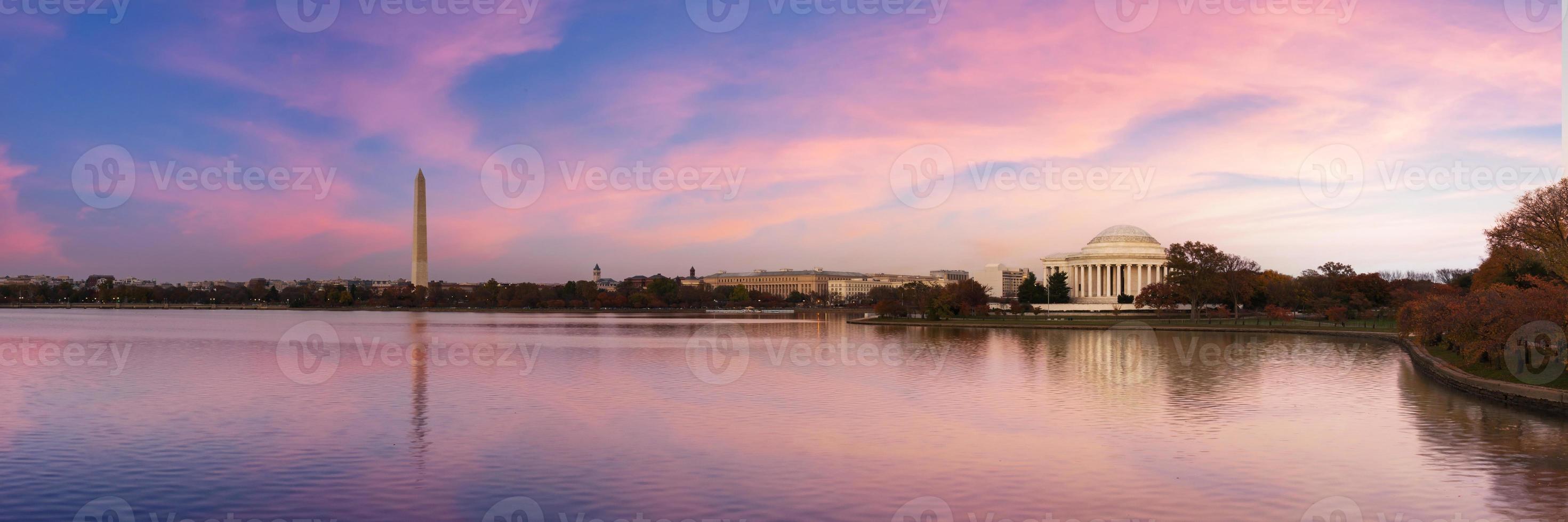 Jefferson Memorial and Washington Monument photo