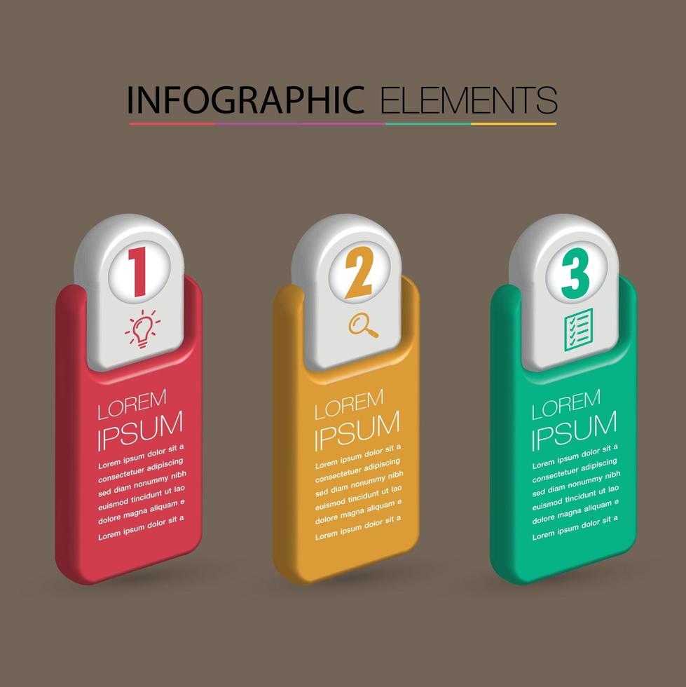 modern text box template banner Infographics vector