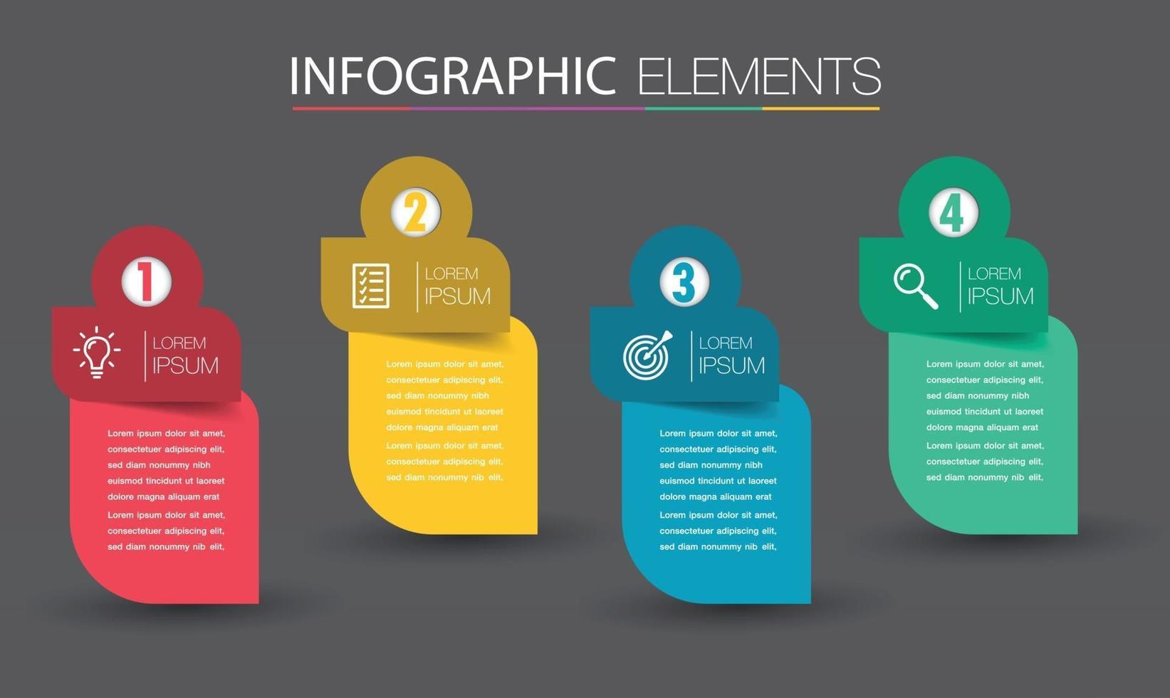 infografía de banner de plantilla de cuadro de texto moderno vector