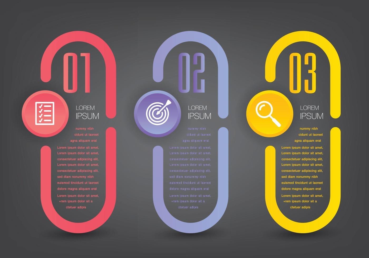 modern text box template banner Infographics vector