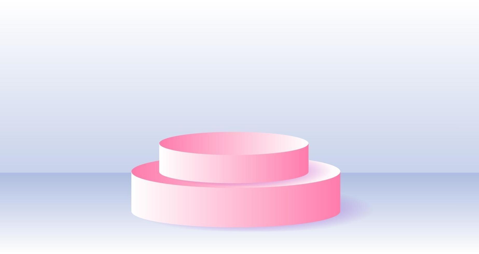 Minimalist Podium Background vector