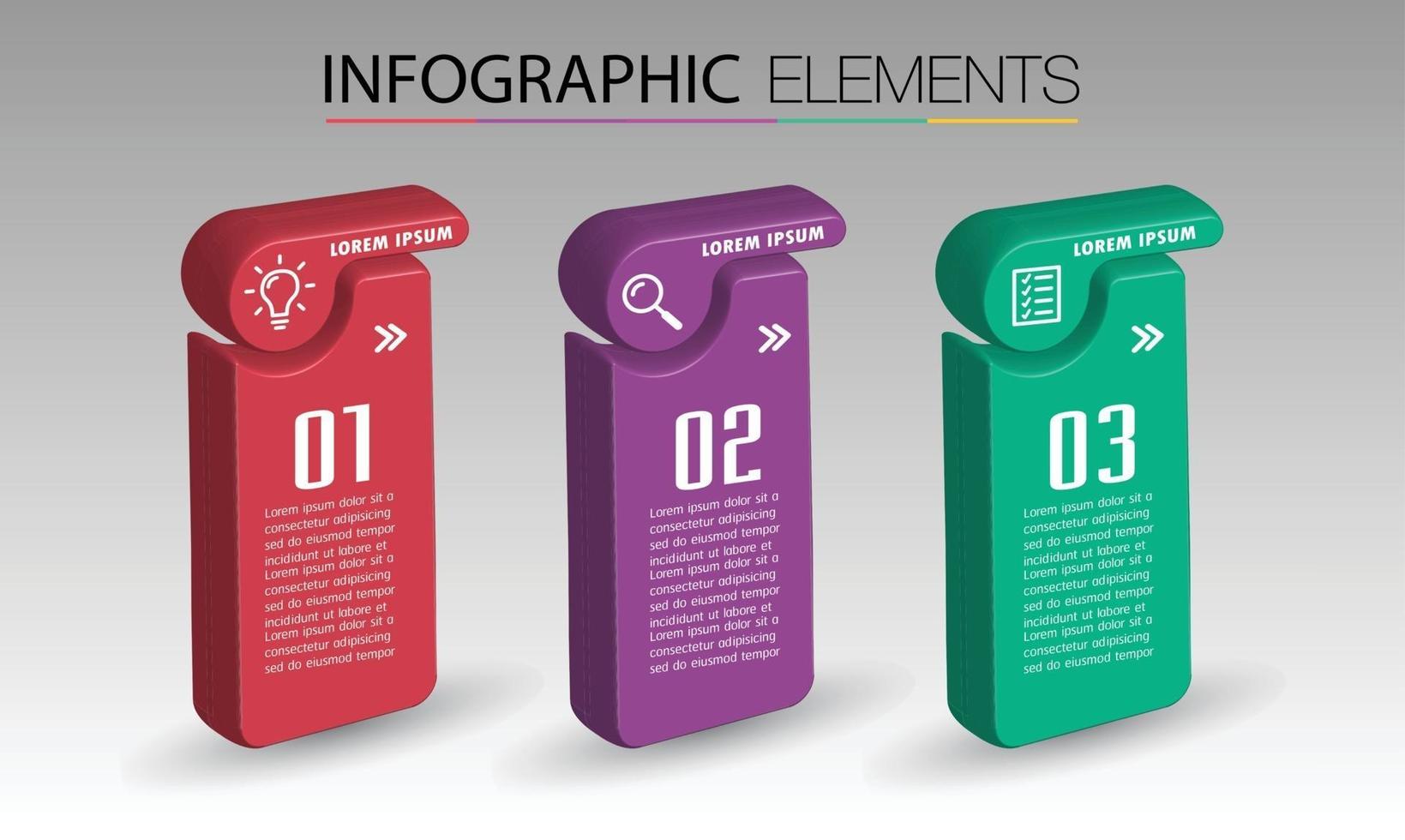 modern text box template banner Infographics vector