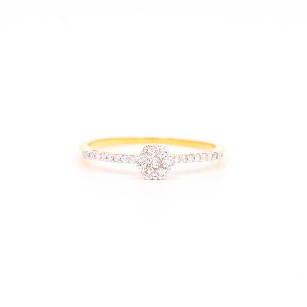 Diamond ring 9k gold photo