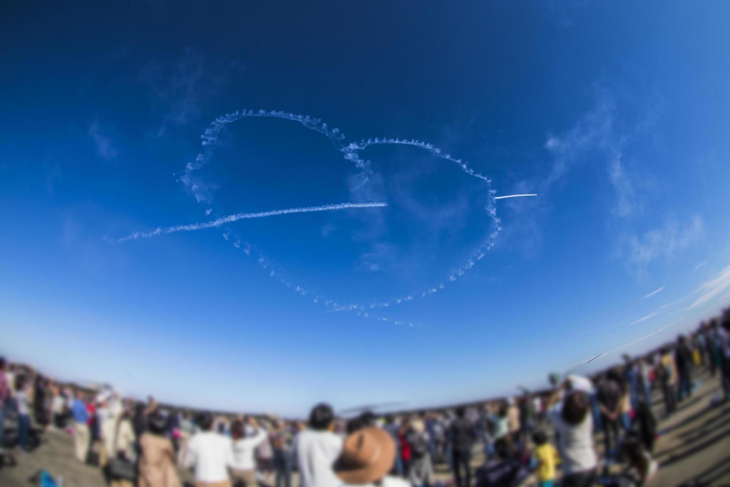 Acrobatic air show at Iruma air base in autumn photo