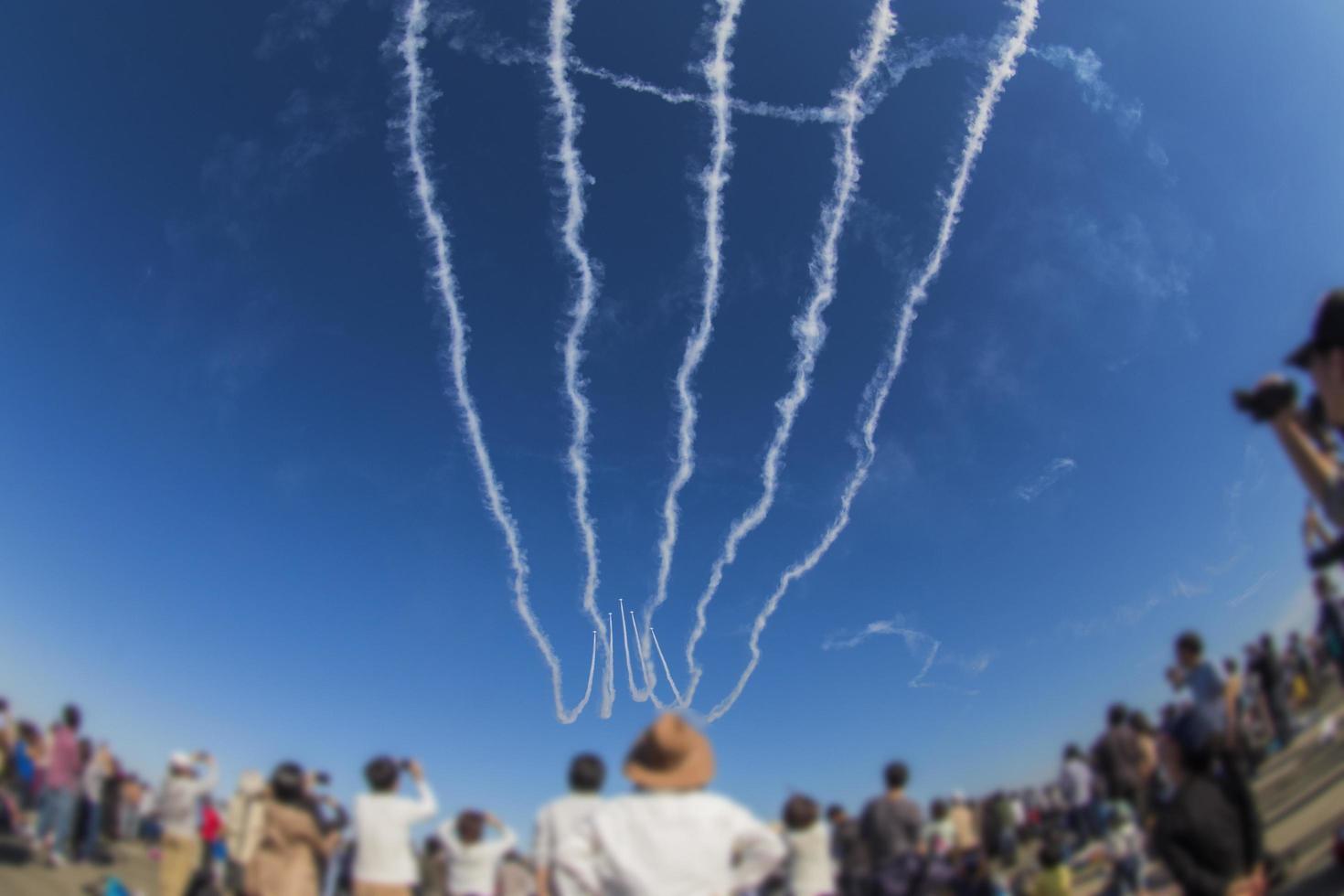 Acrobatic air show at Iruma air base in autumn photo