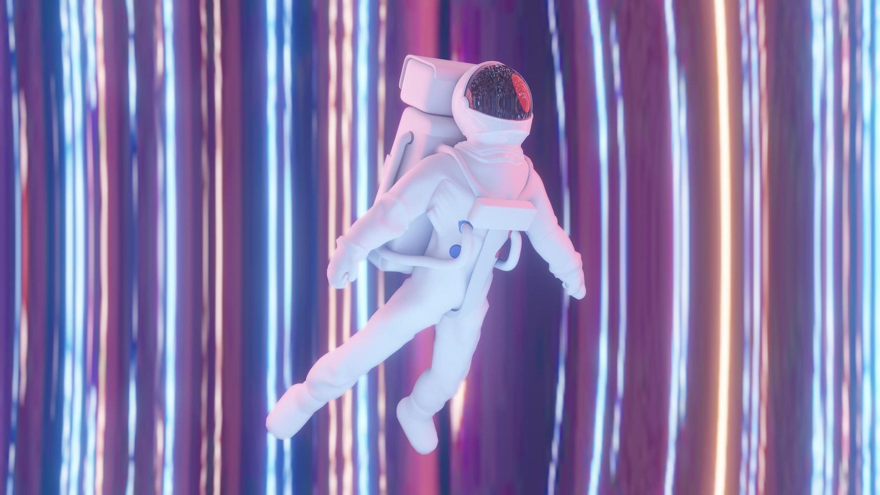 Astronaut space 3D tripping photo