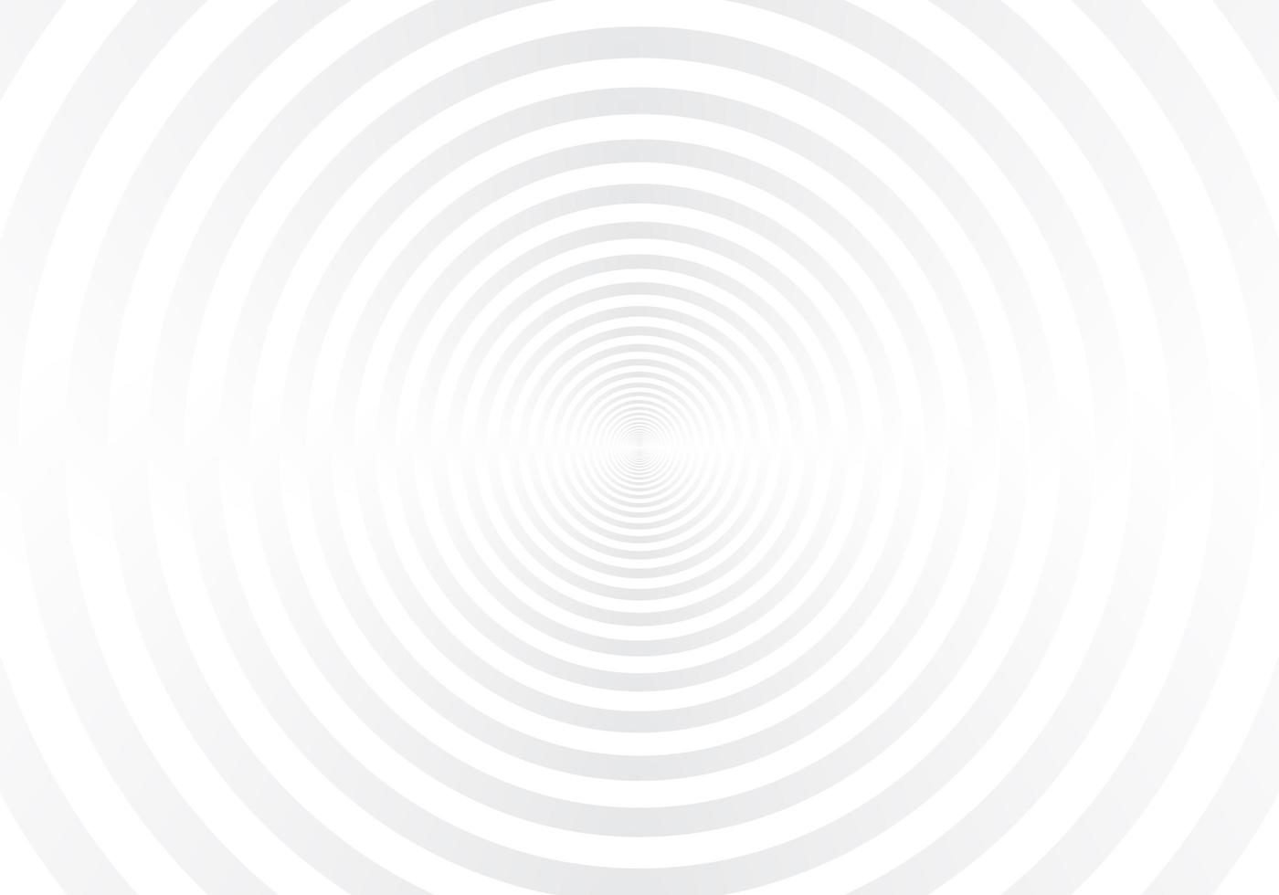 Abstract white and gray radial circles tunnel background. You can use for template brochure, poster, leaflet, banner web, flyer, presentation. vector