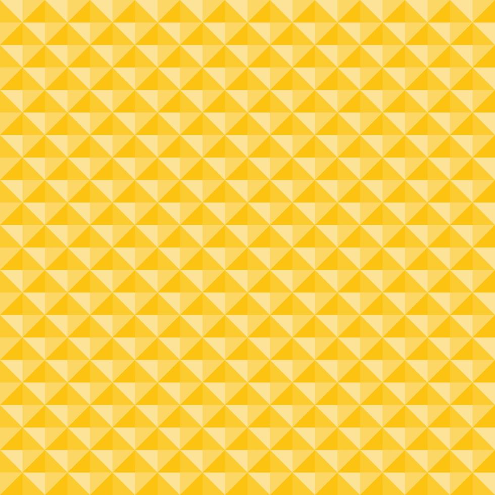 Yellow geometric triangles pattern seamless background and texture. vector