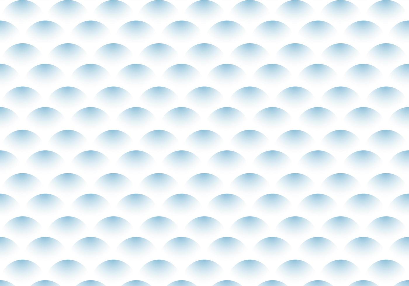 Abstract semicircle blue gradient wave pattern on white background. vector