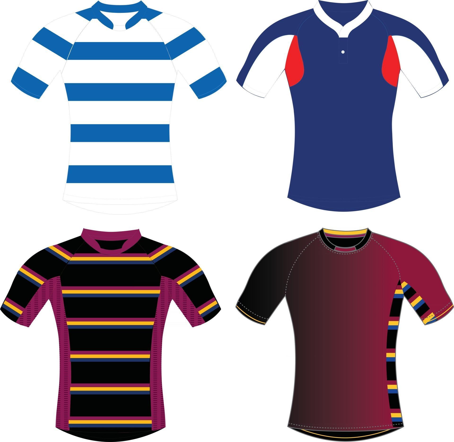 Download Rugby Shirt Mock ups 2438831 Vector Art at Vecteezy