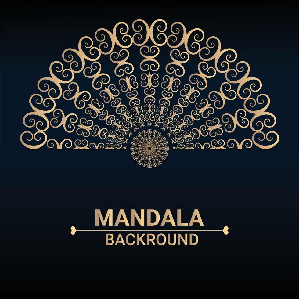 Mandala design background vector