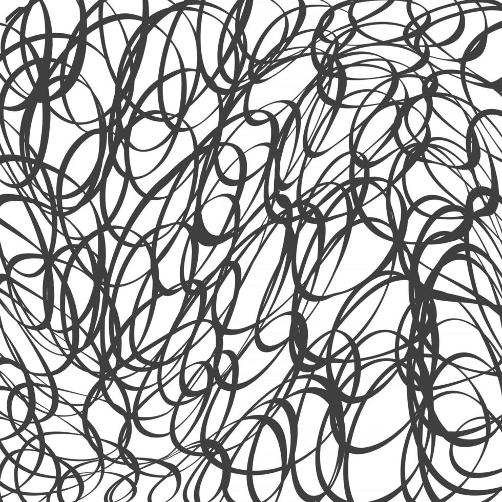 Abstract scribble circles background vector