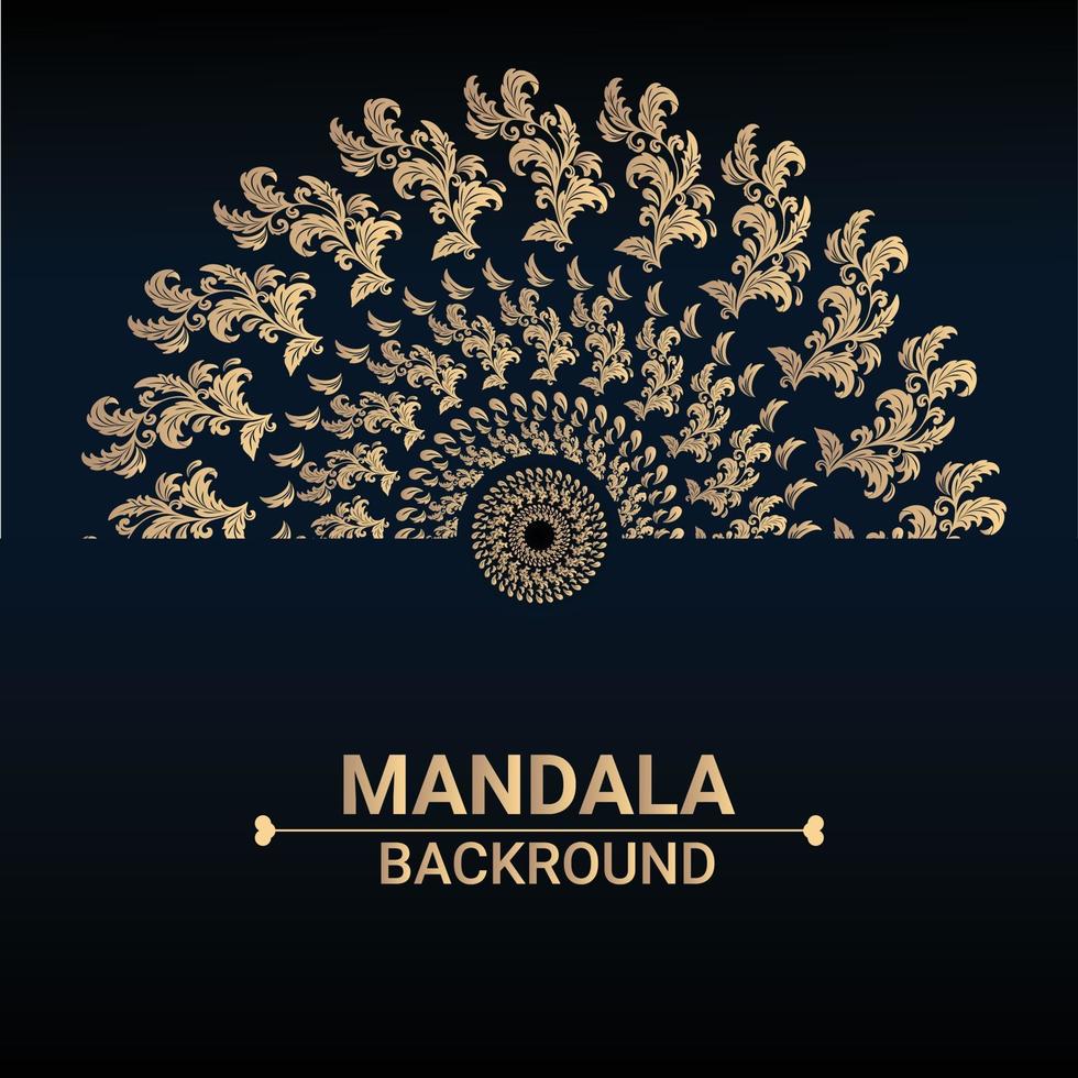 Mandala design background vector