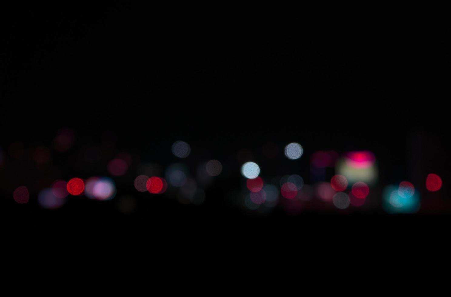 Vintage style of bokeh at dark night photo