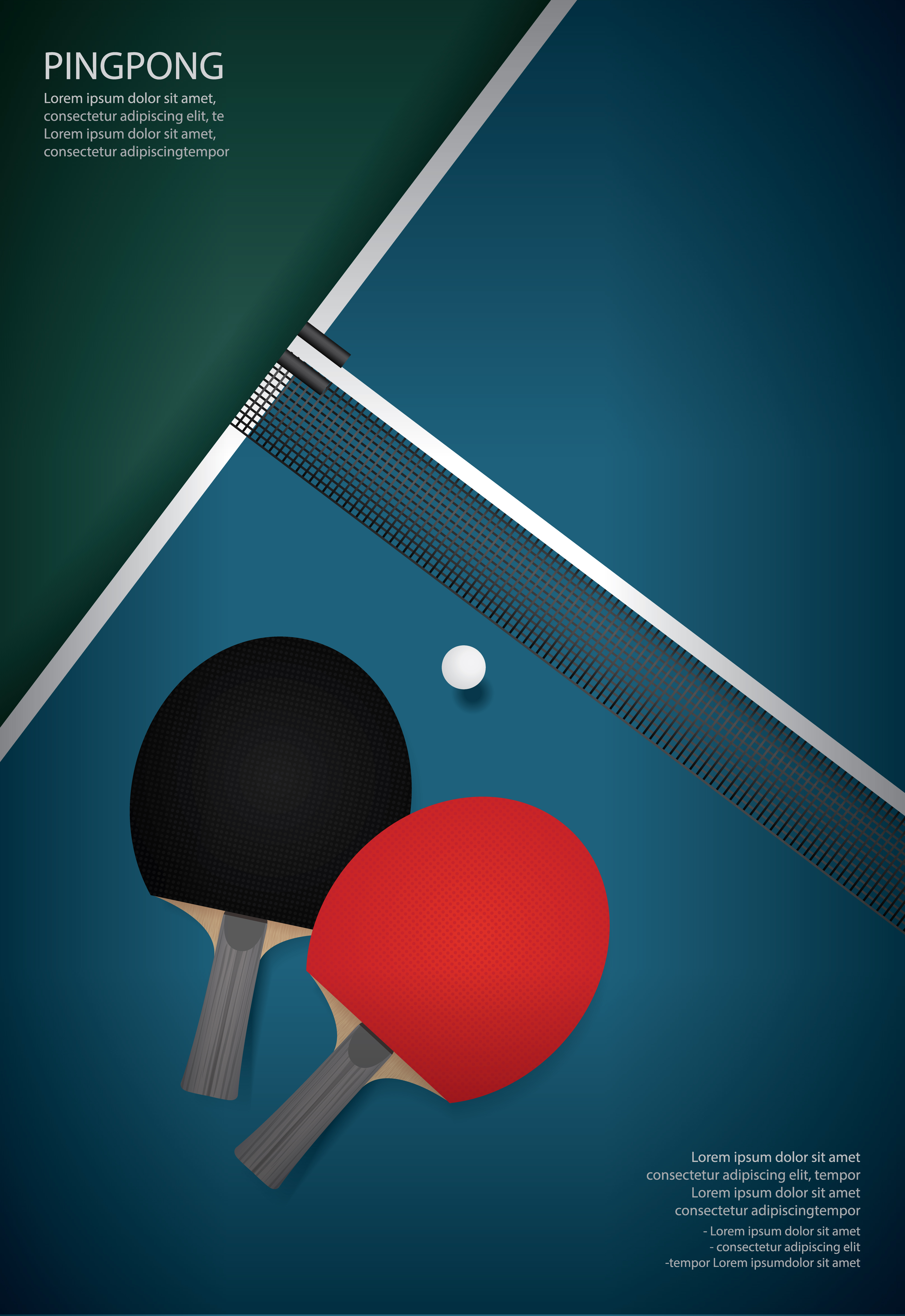 Ping Pong Table Poster