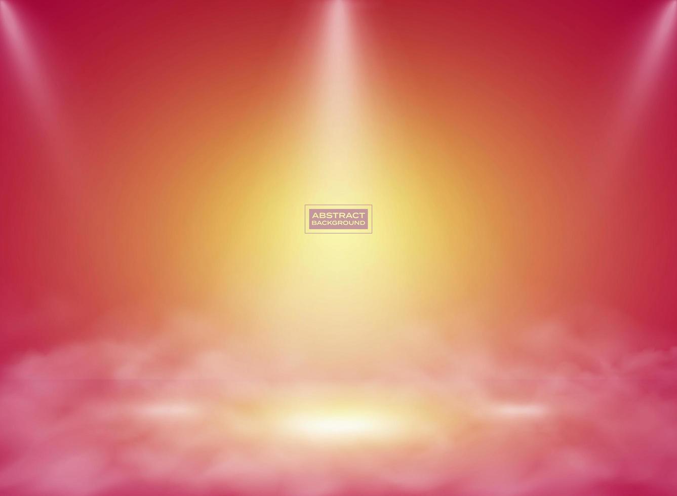 Abstract gradient pink yellow color mock up background. vector