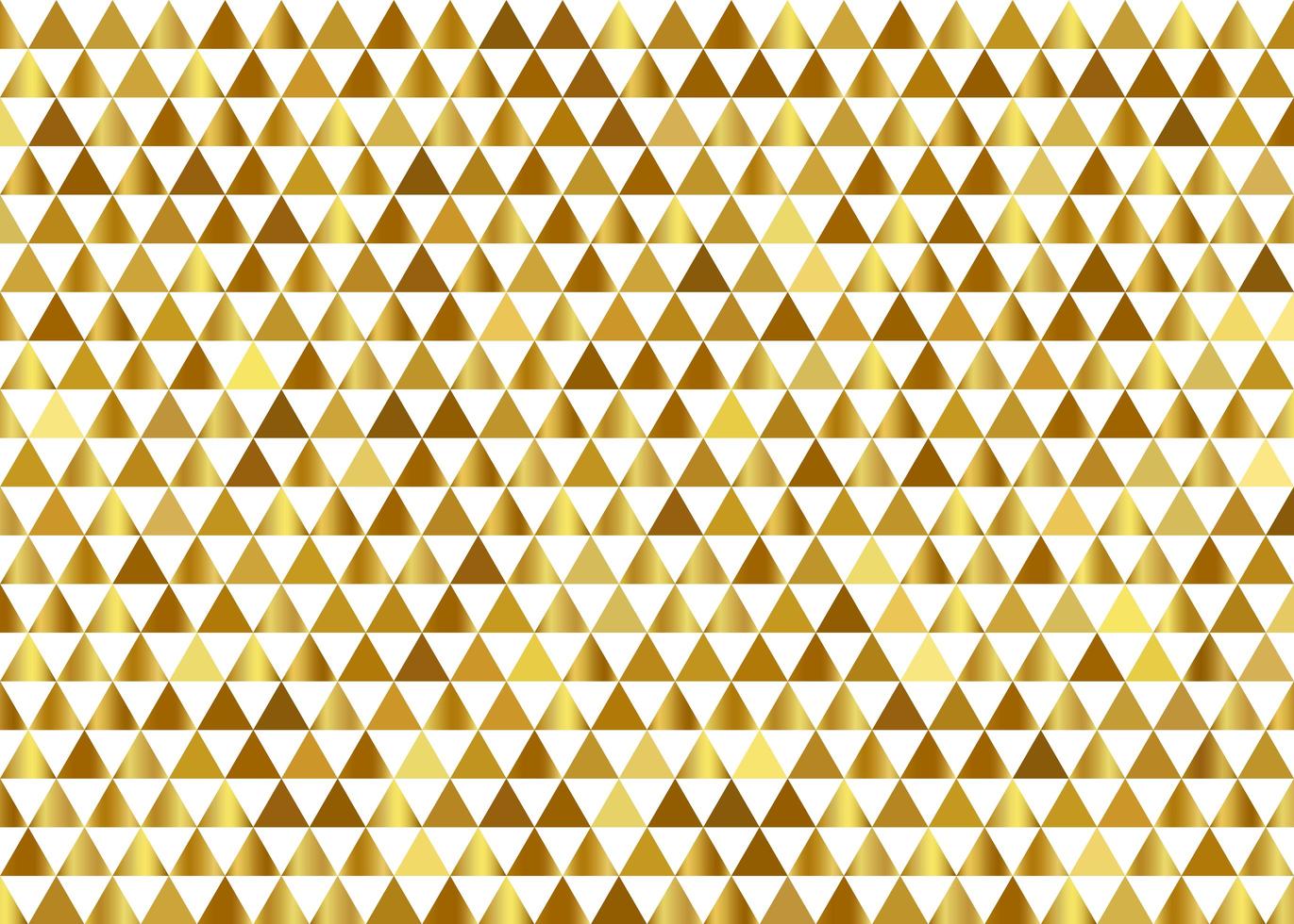 Abstract elegant gold gradient geometric triangles pattern on white background and texture. Luxury premium styles. vector