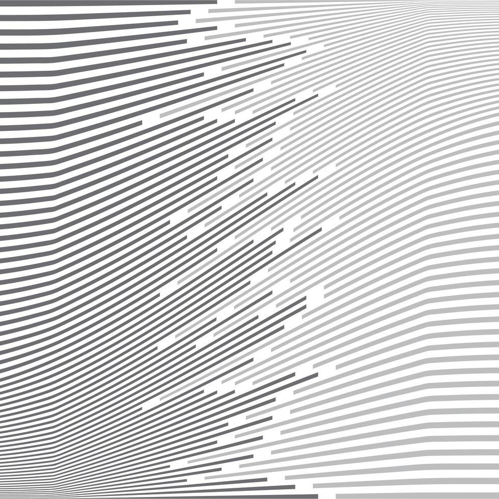 Abstract minimal design wave stripe gray and white line pattern background texture. vector