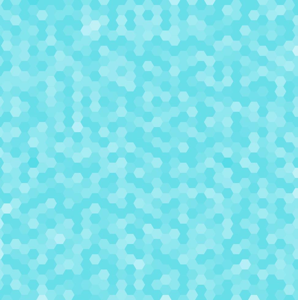 Abstract blue hexagonal pattern. Geometric mosaic background vector