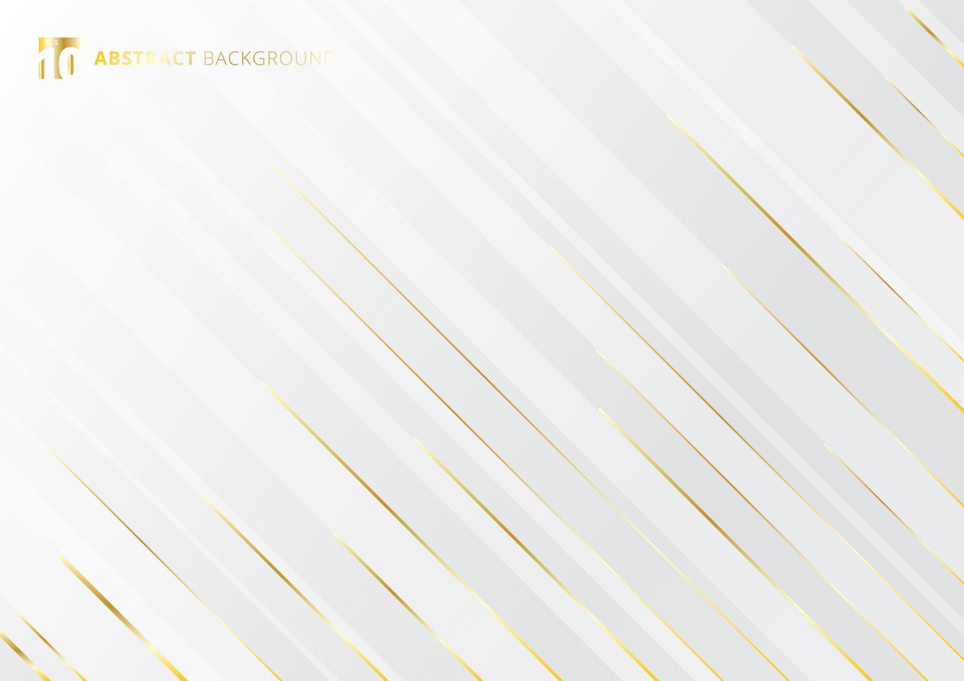 Abstract geometric gold gradient bright color shiny motion diagonally white background luxury style. Template for brochure, print, ad, magazine, poster, website, magazine, leaflet, annual report. vector