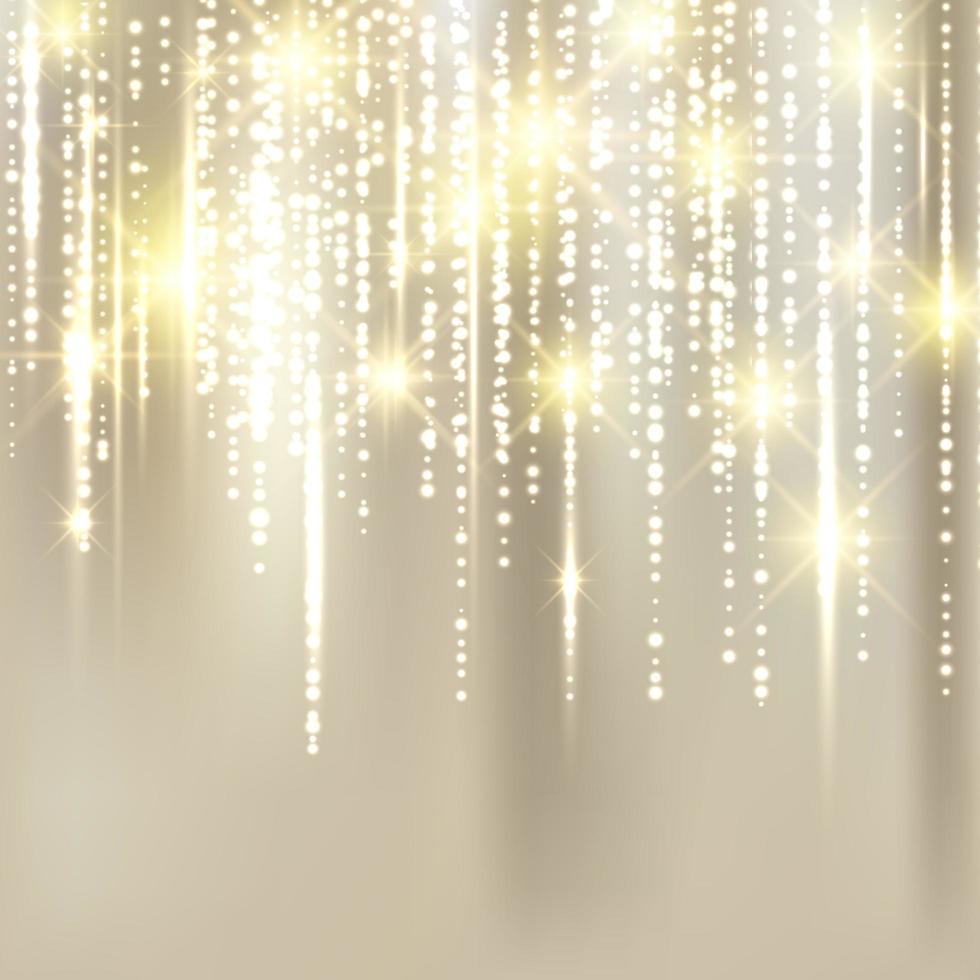 Abstract elegant christmas golden fabric background with gold glitter. vector