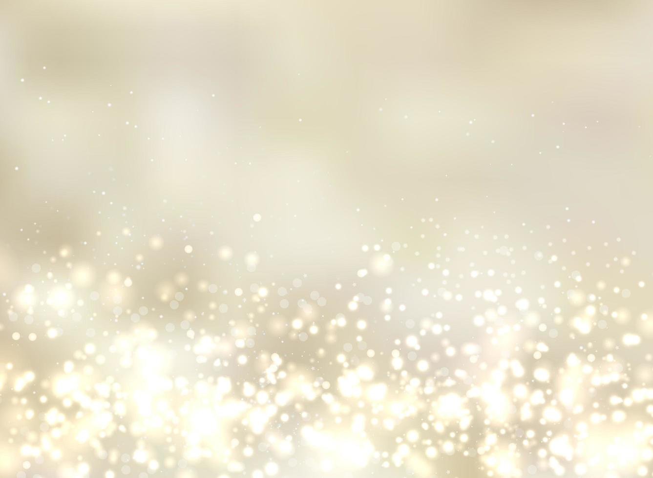 Abstract luxury golden light glittering blurred background. vector