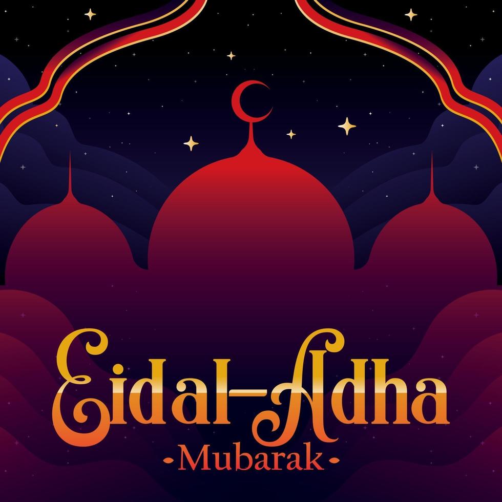 Eid Al Adha Background Concept vector