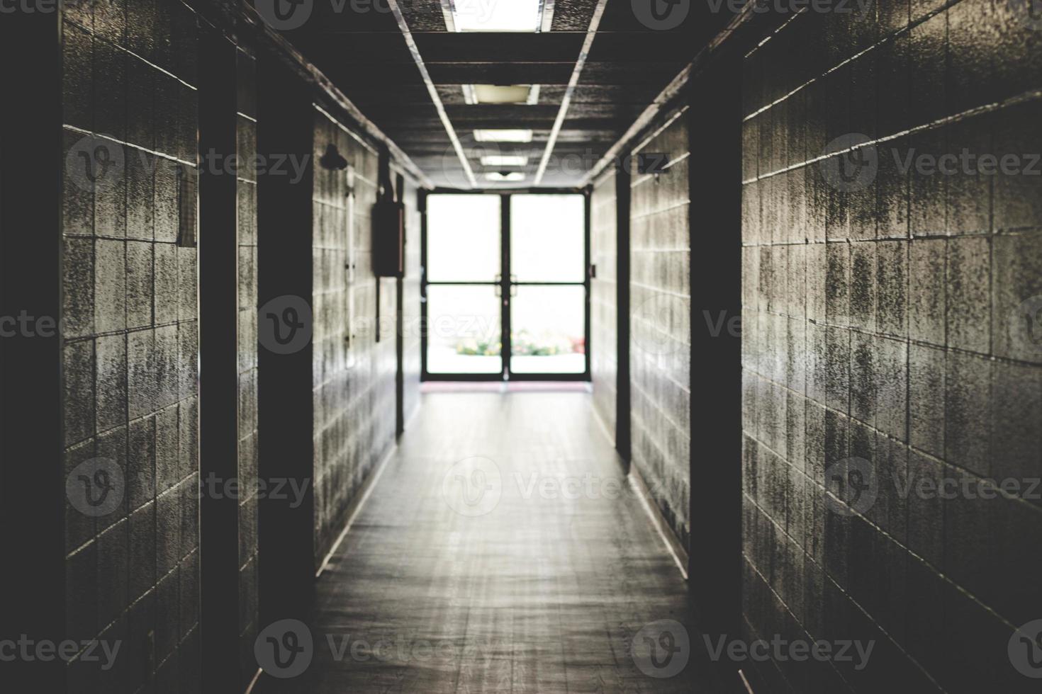 silhouette of hallway photo