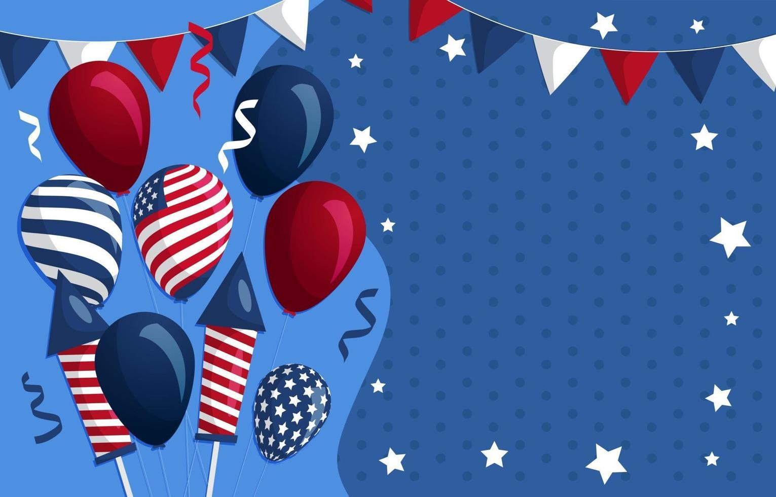 4th of July Background vector