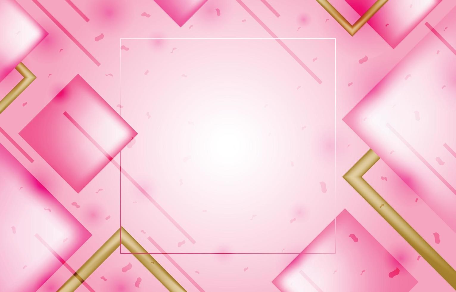 plantilla de fondo rosa geométrico vector