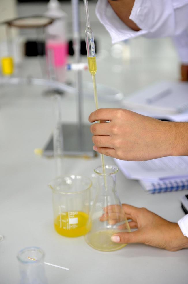 Research and science doctor in laboratory photo