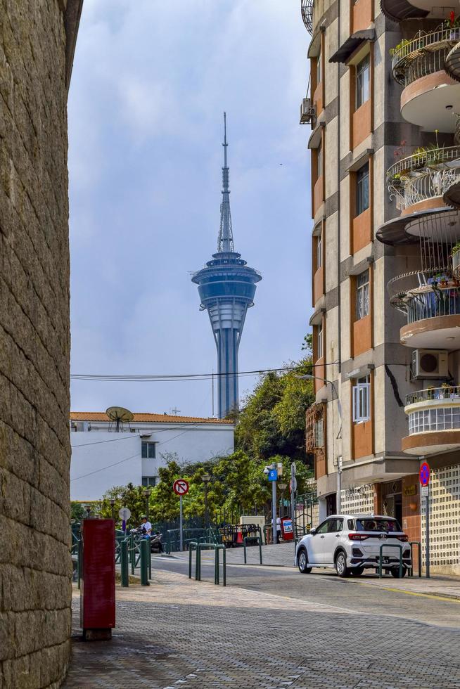 el centro de convenciones y entretenimiento de la torre de macao foto