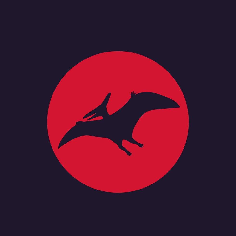 dinosaur pterodactyl or pteranodon vector