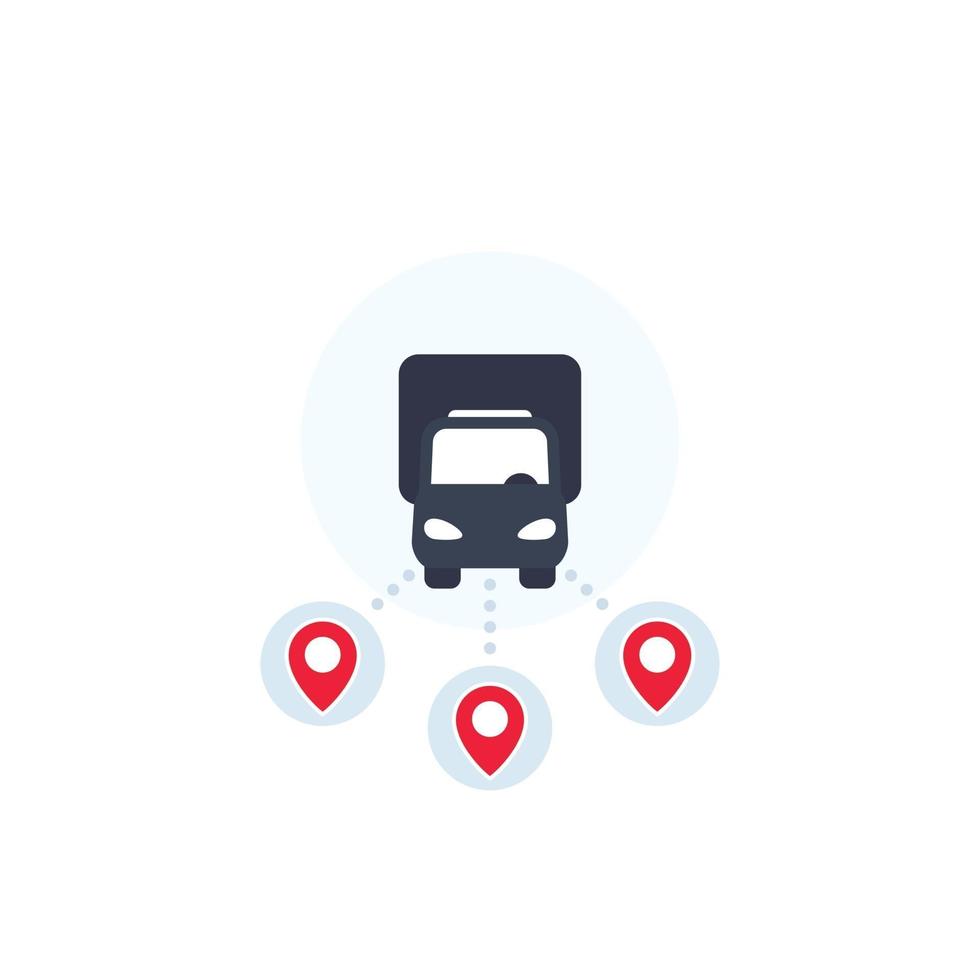 Logistics and delivery services vector icon