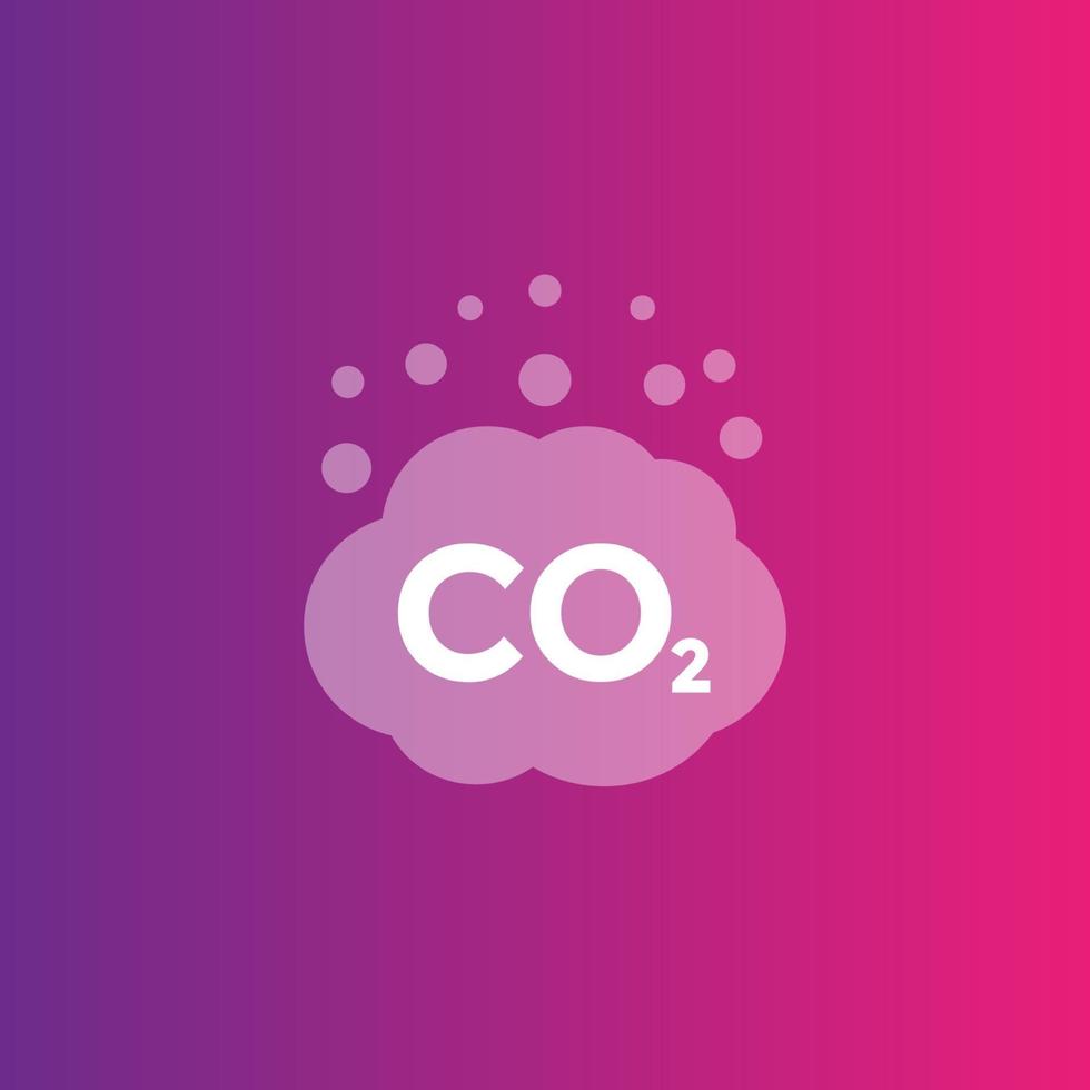 co2 emissions vector icon