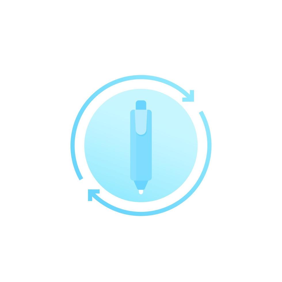 rewriting change and edit vector icon